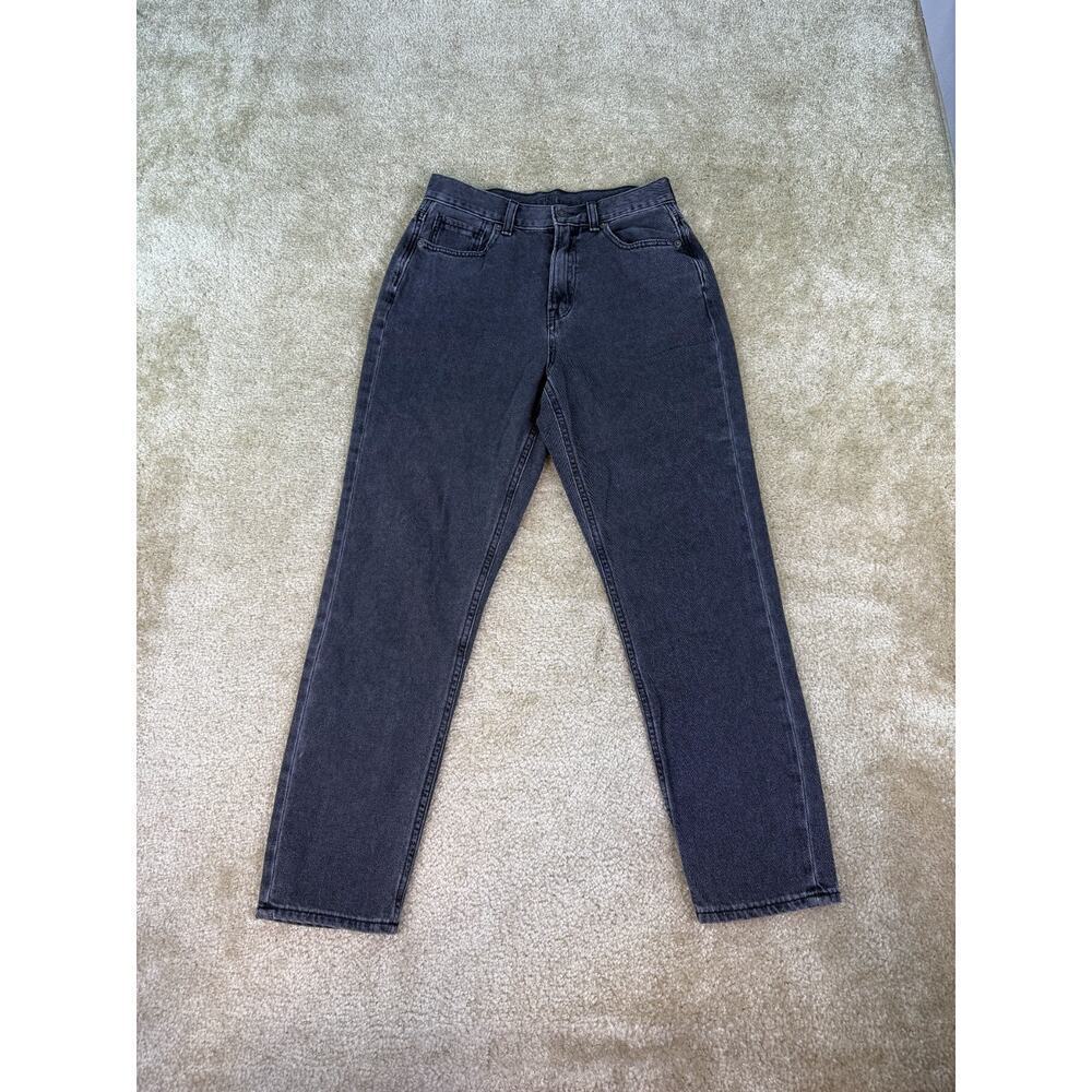 American Eagle Womens Jeans Mom Jean Size 4 Regular Black 27x27 High-Rise B764